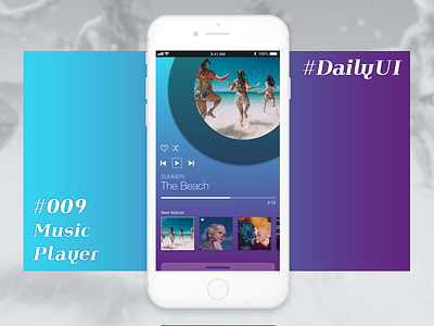 Daily UI #009 Music Player app daily music player ui