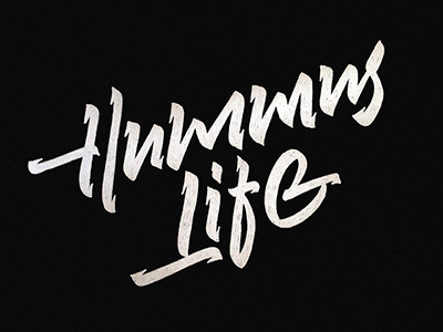 Hummus Life art book calligraphy lettering print type
