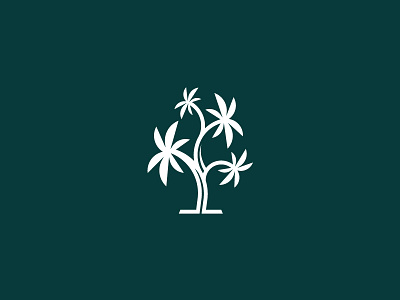 Multi Palm Tree hotel island isle logo luxury palm plant scredeck spa tree tropical