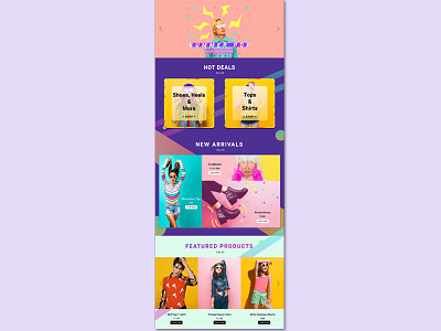 Fashion page fashion graphic design ui design