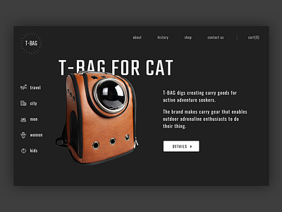 T Bag bag battle netrix shop ui ux webdesign