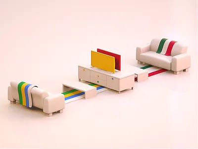 Brazil x Mexico - Fifa World Cup 2018 brazil c4d football isometric mexico soccer