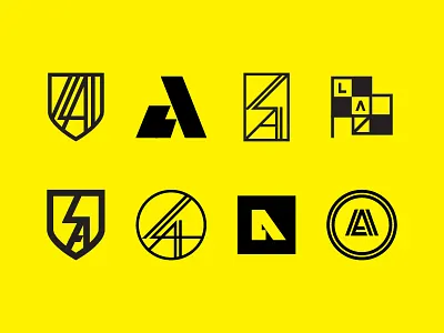 LA Monogram logo mark monogram moto symbol