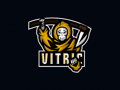 Golden Reaper Mascot Logo branding dribbble esports gaming logo logo design mascot mascot logo mascot logo design