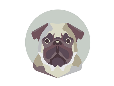 Minimal Pug dog dog face dog illustration minimal minimal vector minimalizm pug pug illustrated pugs illustration simple pug vector vector art