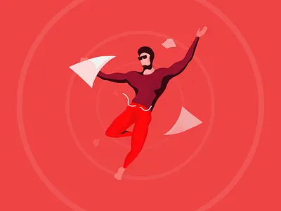 Falling Man Illustration design graphic illustration ui ux