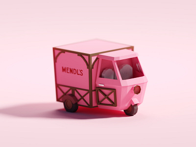 Mendel's (WIP shot for the Grand Budapest Hotel) b3d blender illustration isometric low poly mendels render the grand budapest hotel wes anderson