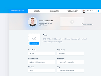 Personal Members members personal ui ux web