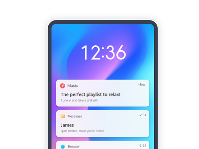 MIUI 10's Lock Screen 10 lock mi miui notifications push screen ui