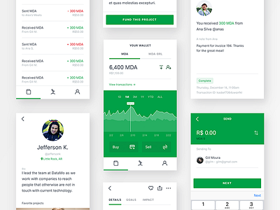 Moeda App android app crypto ios social ui ux