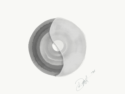 Balance art balance free hand procreate tai chi water water paint