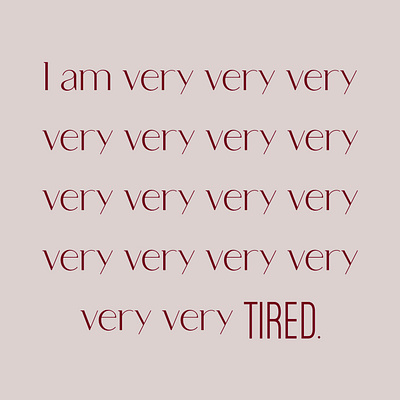 Tired. branding design font graphic design illustration logo pink tired