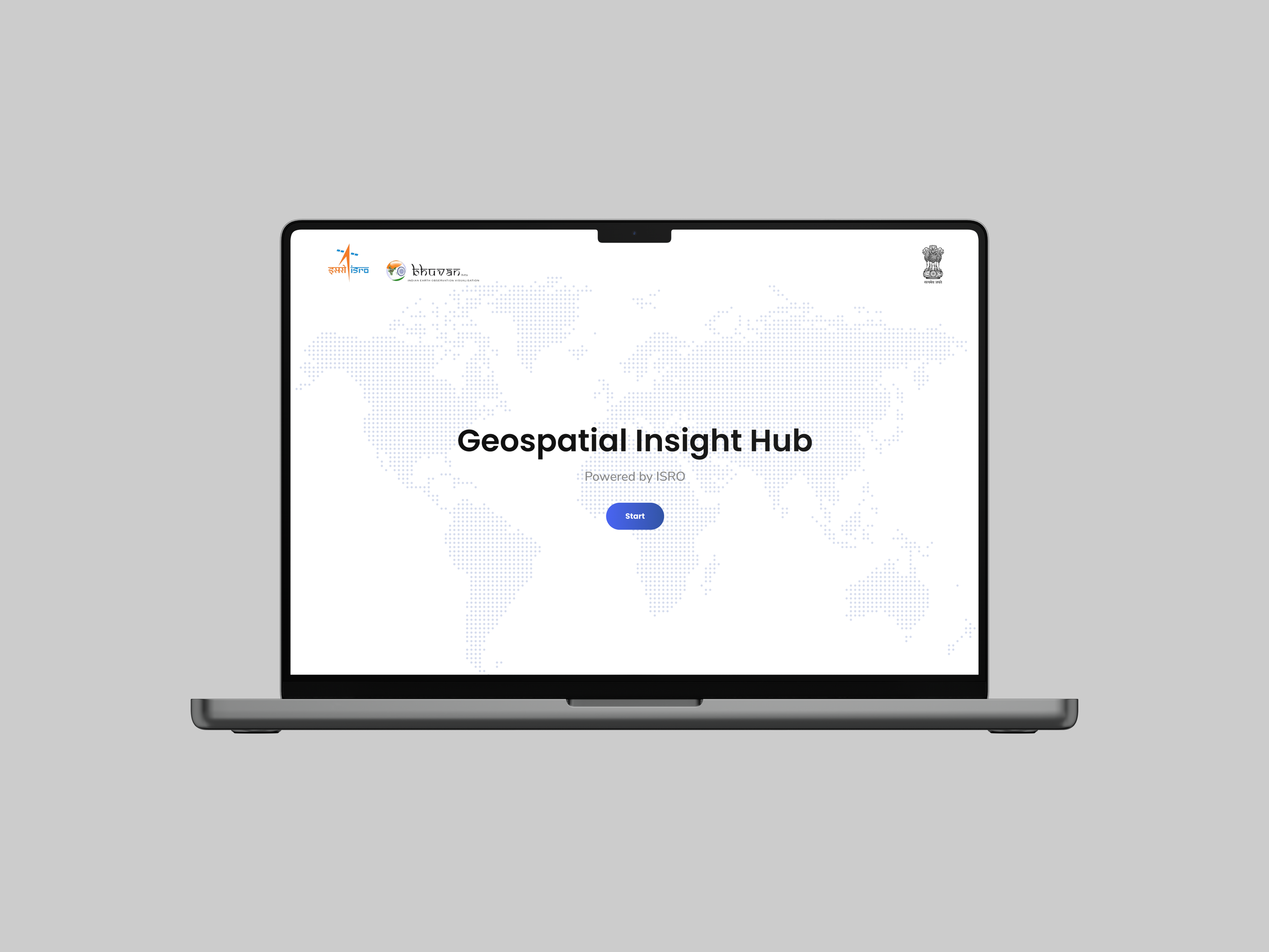 Geospatial Insight Hub (ISRO Hackathon) design figma saas ui ux web web design