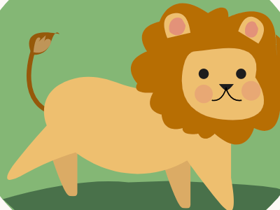 Brave Little Lion 2 illustration jungle lion the attic