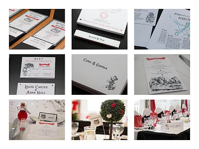 Alice in Wonderland — Wedding Suite brand branding creative design designer development dribbble invite graphics invitation invite logo typography