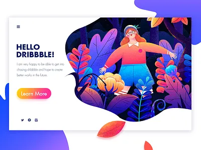 Colorful dream adventure colour dream flower illustration landscape travel trip