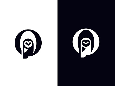 Owl - O branding design forest icon logo marks monogram o owl symbol