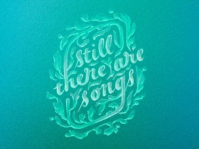 Leafy Lettering book cover botanical cursive custom typography decorative fancy feminine green hand lettering nature ornate script