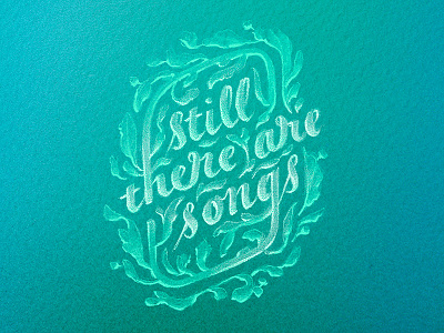 Leafy Lettering book cover botanical cursive custom typography decorative fancy feminine green hand lettering nature ornate script