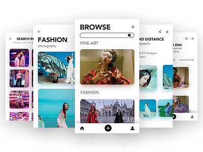 An app about photography app clean color graphicdesign interface photography sharing ui user