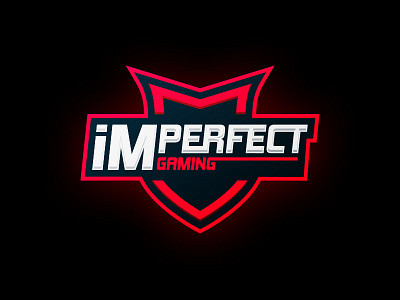 iMPerfect Gaming - eSports Mascot Logo bold esports esports logo game gaming mascot mascot logo shield sports sporty