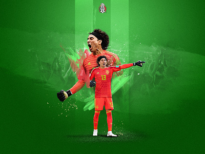 Guillermo Ochoa artwork goal keeper memo ochoa mexico ochoa russia soccer world cup