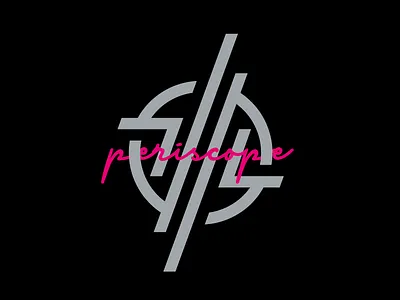 DTPL badge gray letters pink script