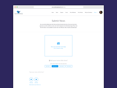Content Editor alumni content editor media news photos sketch user experience user interface web webite wyswyg editor