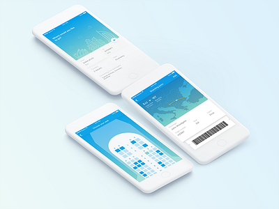 Boarding Pass airline app boarding dailyui design flight ios mobile ticket travel ui ux