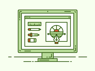 Wohven Illustration - Design apparel design illustration line art monitor stroke tools