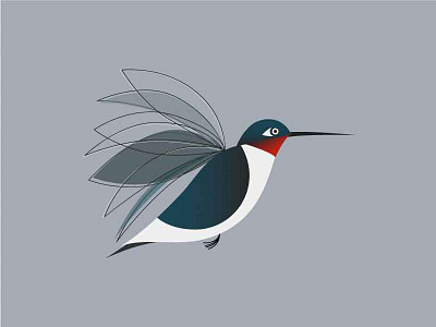 Hummingbird charley harper hummingbird illustration texture