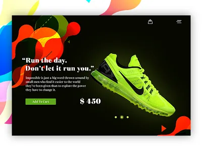 nike aesthetic design minimal responsive shop ui ux web