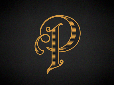 P lettering type typography