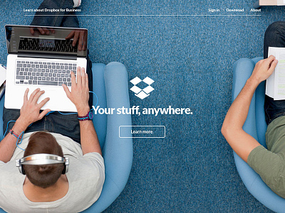 Dropbox Landing Page (Concept) concept design landing page ui ux