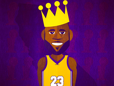 LA Bron James illustration lakers lebron lebronjames losangeleslakers nba