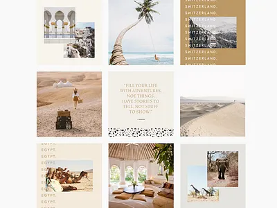 Rapture Social Feed branding design feed instagram layout travel