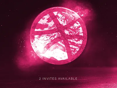 Dribbbble Invite Promo! bold cyberpunk glitch grunge poster punk techno type typography vaporwave