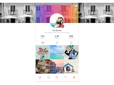 Daily UI 006 app dailyui mobile profile ui
