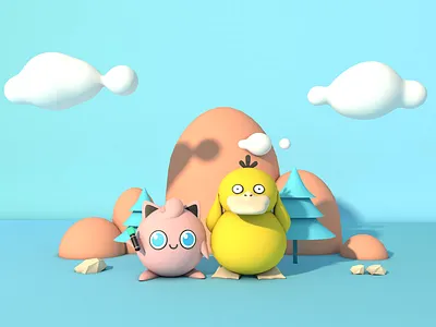 Pokemon 3d c4d cinema 4d cute nintendo pokemon