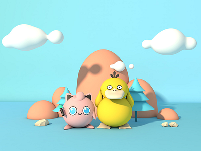 Pokemon 3d c4d cinema 4d cute nintendo pokemon