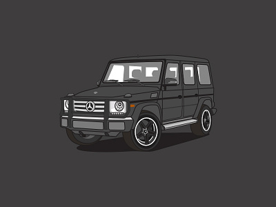 Mercedes Benz G Class adobe car carillustration gclass illustration illustrationoftheday illustrator mercedes mercedesbenz supercar suv vector