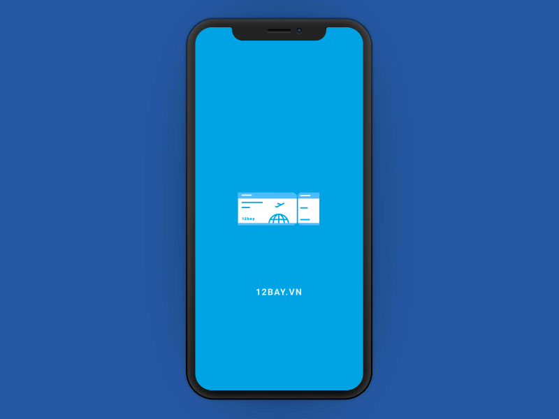 Flight Booking - Splash Screen animation booking flight icons intro micro interaction motion paper planes splash ticket ui vietnam