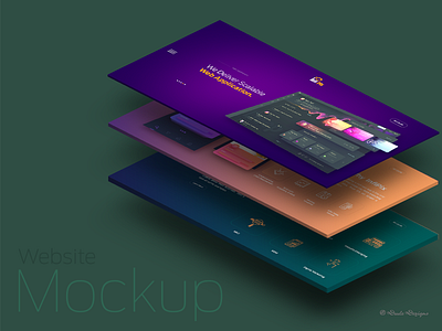 Website Mockup Design - Infipix design dude dezign photoshop presentation website mockup