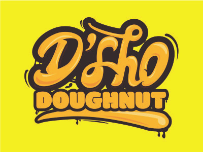 Logo Dsho Doughnut branding logo