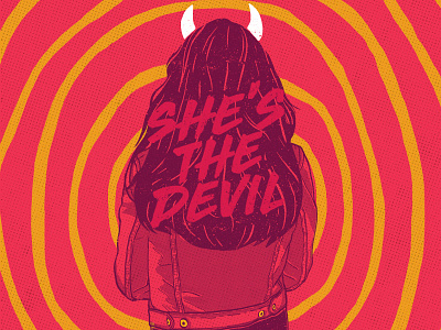 She´s the devil design digital draw graphic illustration