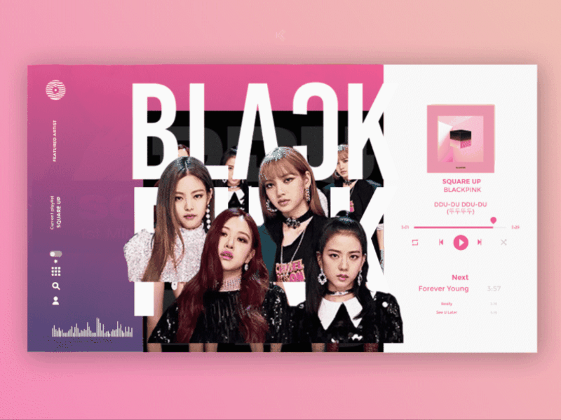 VINYL | Light and Dark Themes Music Player ai minimal music ps ui ux webdesign