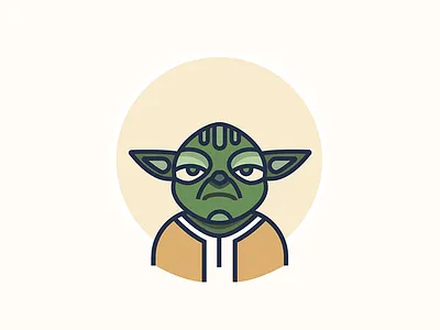 Yoda - Star wars - Icon Design characters color design icon starwars yoda