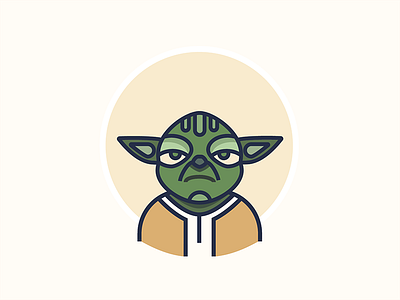 Yoda - Star wars - Icon Design characters color design icon starwars yoda