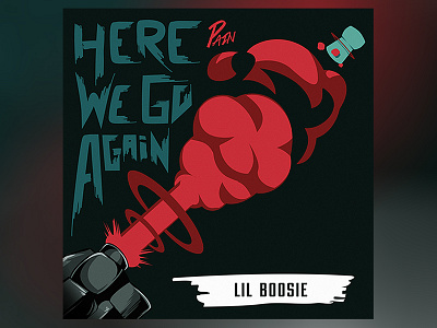 Lil Boosie - Album cover album boom champagne cover gun hiphop music nuke pain rap red
