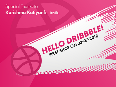 Hello Dribble begin debut dribble first shot hello invitation play shot thanks
